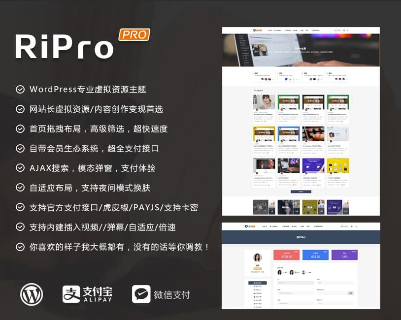 WordPress主题RiPro无限制版