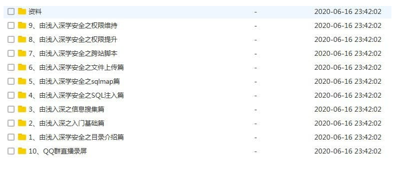 网络安全黑客入门教程下载-由浅入深学安全