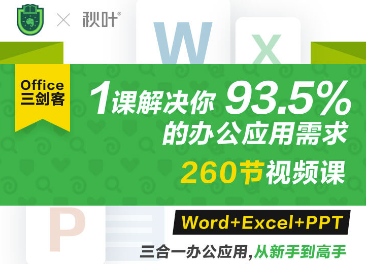 word＋excel＋ppt-解决你93.5％的办公应用需求