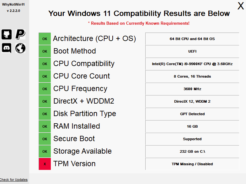 Windows11精准检测是否支持升级