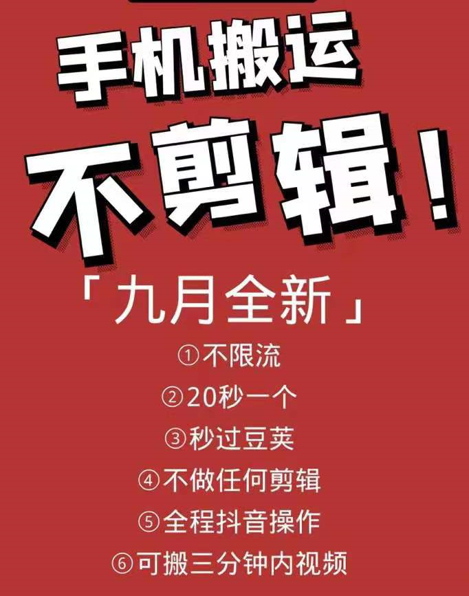 抖音最新处理技术_无需剪辑_整个抖音操作过_绝对稳定-爱分享资源网