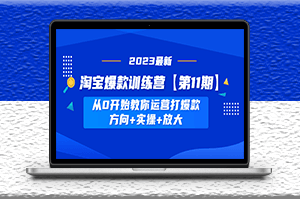 淘宝训练营_从0开始教你运营打爆款_方向+实操+放大-爱分享资源网