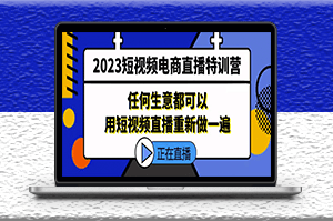 短视频电商直播_任何生意都可以用短视频直播重新做一遍-资源网站