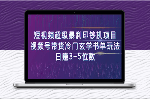 视频号带货：冷门玄学书单项目_日赚3-5位数_暴利印钞机！-资源网站