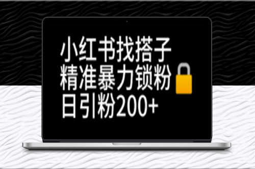 小红书找搭子精准锁粉+引流日引200+精准粉-资源网站