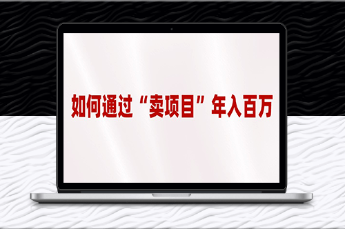 2023年最火项目：通过“卖项目”年入百万！-资源网站