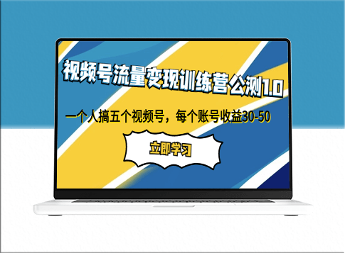 视频号流量变现训练营：一个人五个账号同步操作-资源网站