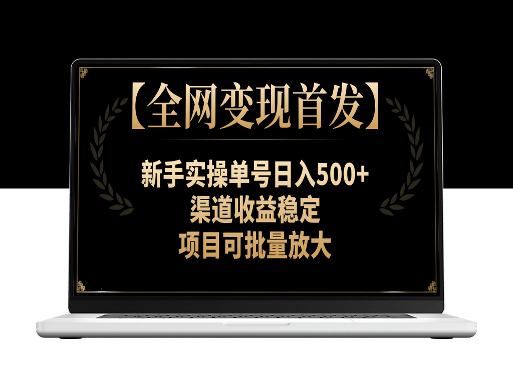 全网变现首发：日入500+_收益稳定_可批量放大项目-资源网站