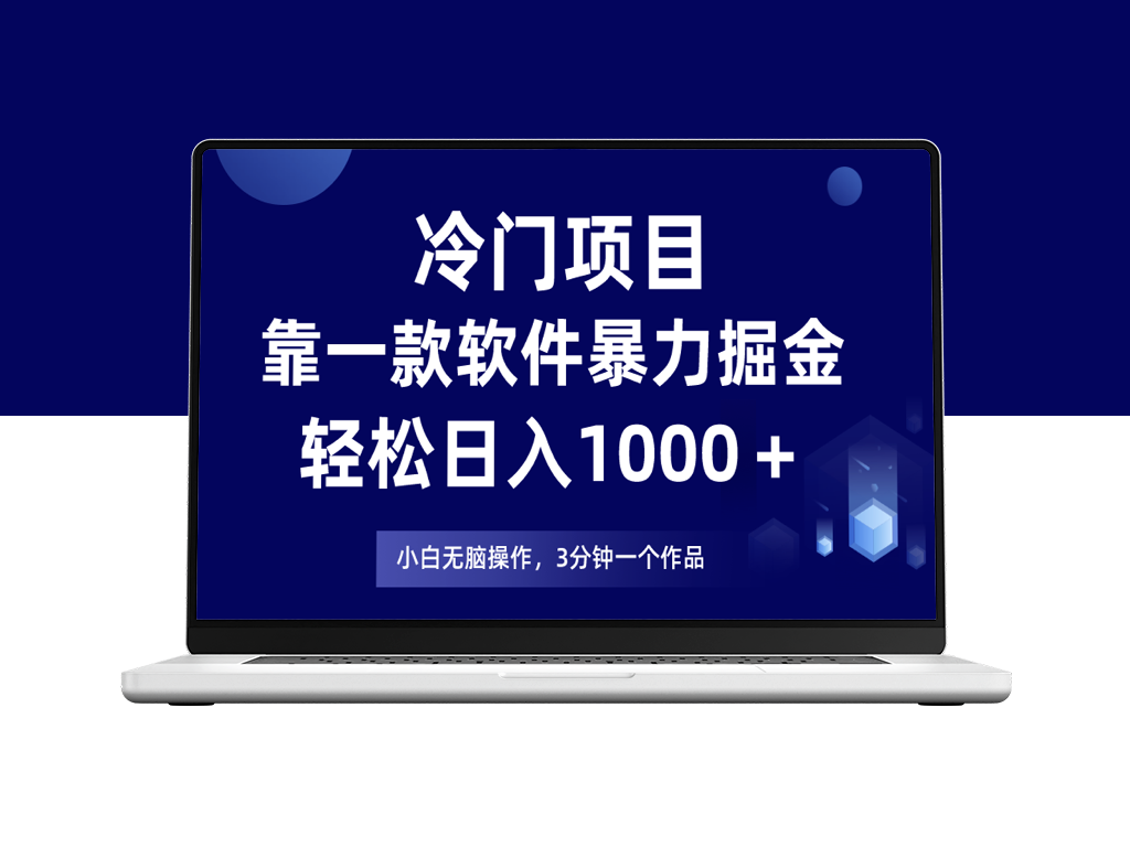 冷门项目靠一款软件助力日入1000+