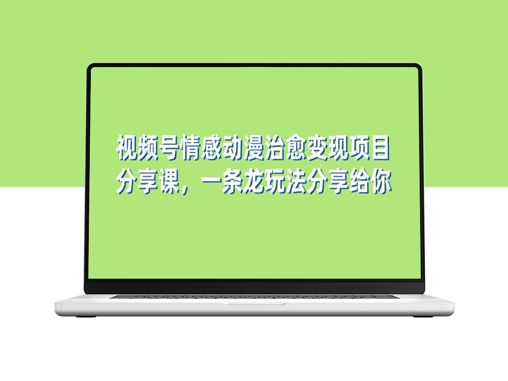 视频号情感动漫治愈项目分享课：从0到变现全攻略(教程+素材)