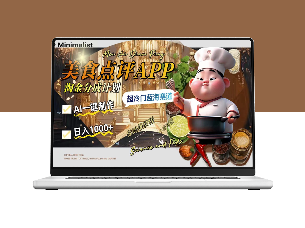 AI打造_日入千元的美食点评APP淘金分成计划-资源网站