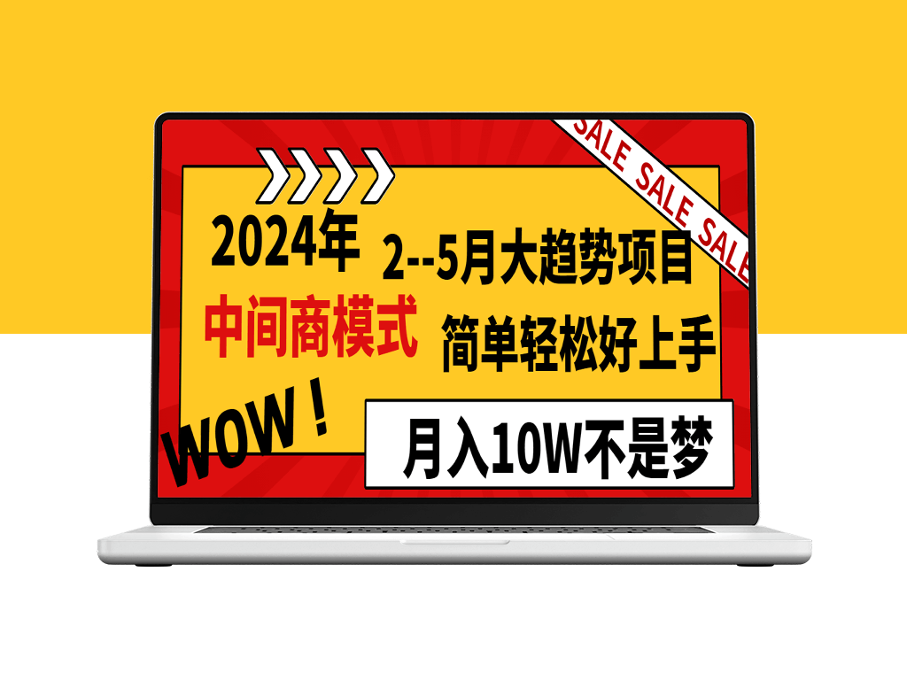 2024年2-5月大趋势项目：中间商模式_月入10W-资源网站