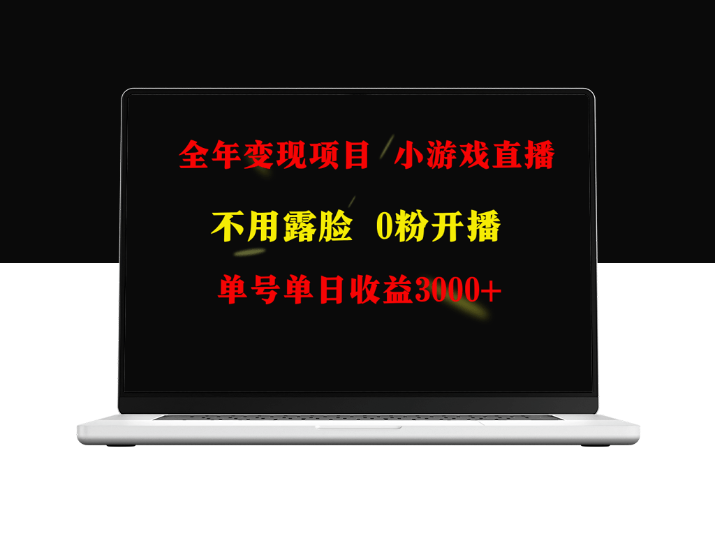 不露脸直播小游戏项目_适合新手_无需门槛-资源网站