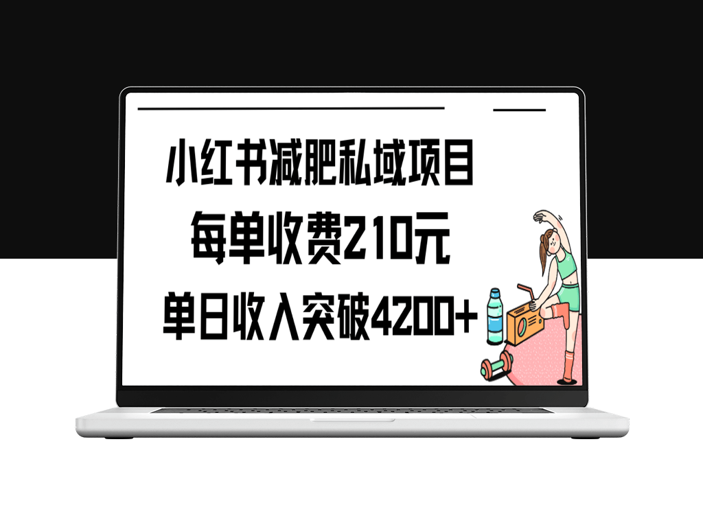 小红书减肥私域项目每单收费210元单日成交20单-资源网站