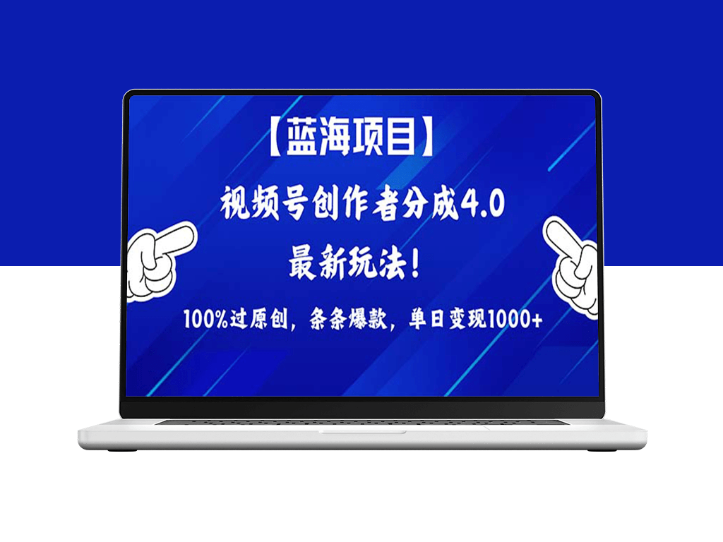 2024蓝海项目视频号_最新方法_100%过原创-资源网站