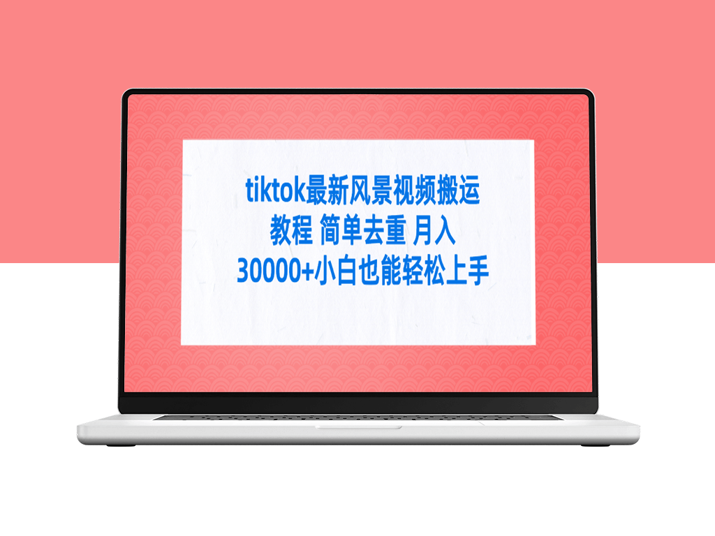 学会TikTok最新景观视频分享_简单去重_附全套工具！-资源网站