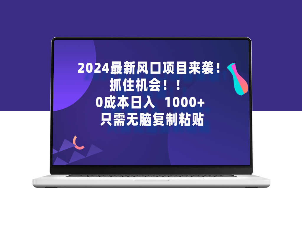 2024最新风口项目_抓住机会_只需无脑复制-资源网站