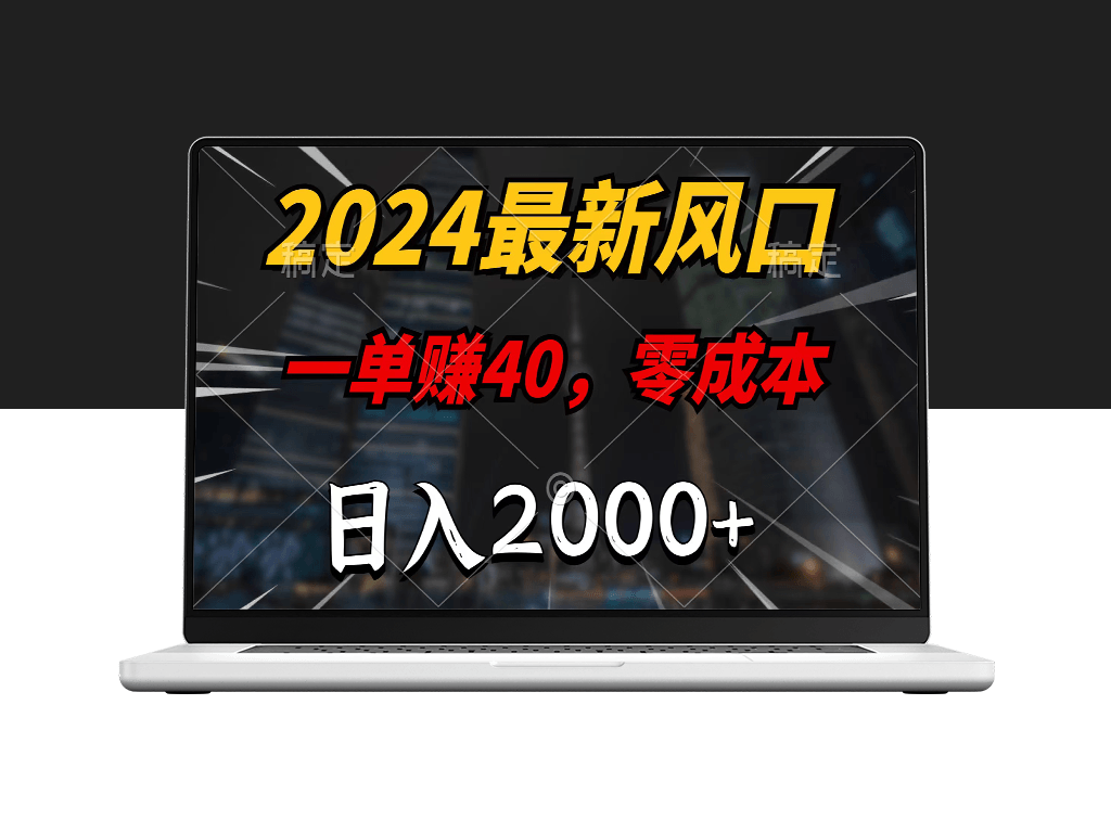 2024风口项目：零成本日赚2000+_一单40元-资源网站