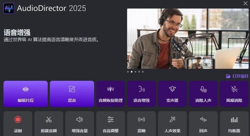 CyberLink AudioDirector 2025 v15.0.4506.9 中文版免费下载-专业音频处理工具