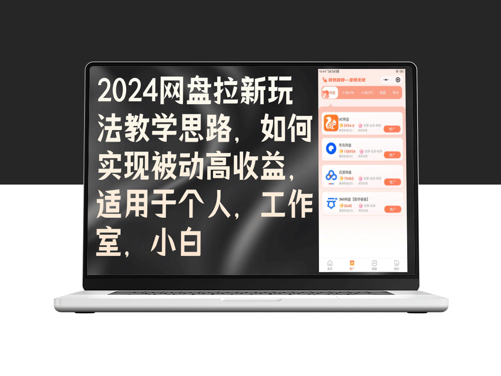 2024网盘推广新策略：如何实现被动高收益_适合个人_工作室及新手