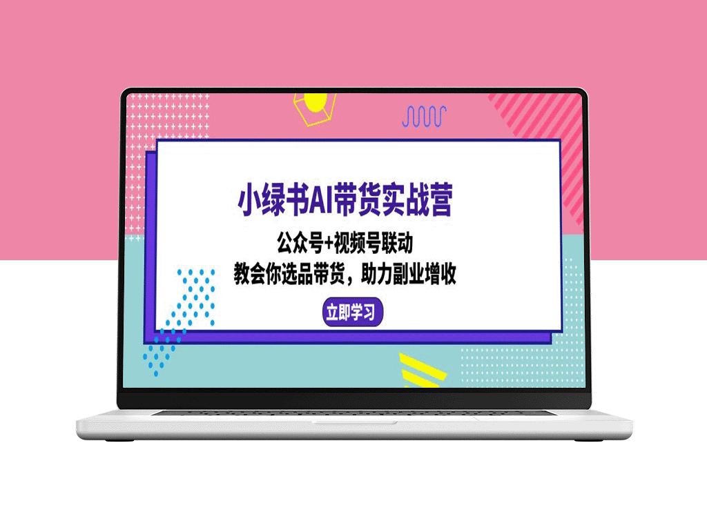 小绿书AI带货实战营：掌握公众号与视频号联动_轻松选品提升副业收入