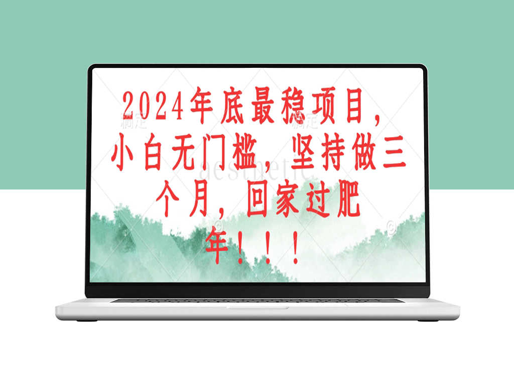 2024年最佳投资项目：小白无障碍入门_坚持三个月_回家过好年-资源网站